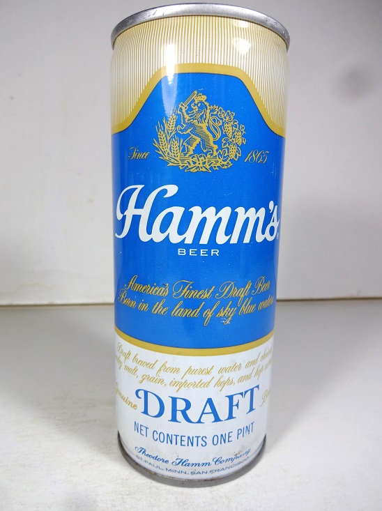 Hamm's Draft - Hamm - enamel - crimped - 16oz - Click Image to Close